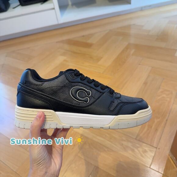 NWT Coach Men's Soho Sneaker With Signature Canvas Charcoal/Black CAQ10 US 11 - Picture 5 of 11